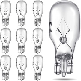 Riakrum T5 Landscape Light Bulbs 12 Volt 4 Watt Landscape Lighting Bulbs Low Voltage Wedge Base Replacement Lamp for Outdoor Garden Deck Yard(10 Pieces)