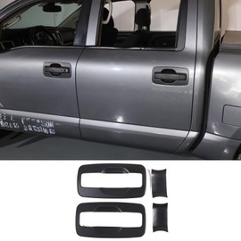 Moittellc Car Exterior Door Handle Bowl Sticker Covers Compatible with Nissan Titan 2016-2023, Door Bowl Protector Trim Cover, Door HandleCup Anti-Scratch Decorate Sticker Accessories (Matte Black)