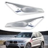 TJHSM 1 Pair Chrome Front Side Moulding Trim Finisher Replacement