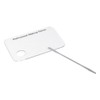 HUSHUI Clear Acrylic Makeup Mixing Palette with Stainless Steel Spatula