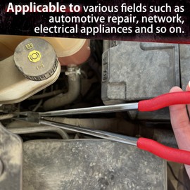 SPEEDWOX 16-Inch 20 Degree Extra Long Needle Nose Pliers Curved Nose Pliers Angle Long Needle Nose Pliers Long Nose Pliers Long Reach Pliers Long Reach Tool Long Pliers Angled Needle Nose Pliers