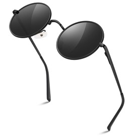 Sunier Round Sunglasses Men Women Shades Polarized Hippie Lennon Retro Circle UV400 Sun Glasses