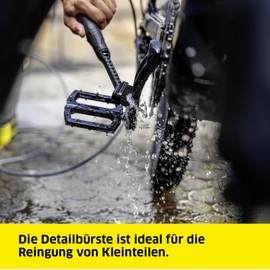 Kärcher Detail Brush for Hard to Reach Areas Easy Assembly Replaceable Brush Head Original Accessory for Kärcher Pressure Washers OC 3, OC 3 Plus and OC 3 Foldable