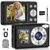 Cámara Digital 4K 48MP, Pantalla Dual IPS de 2.4"+1.3", con