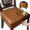 WUSOUPU Leather Seat Covers for Dining Room Chairs Set of