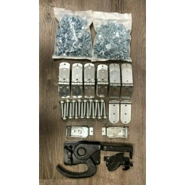 TRANSGLOBAL 46 Piece TODCO Style Trailer Roll Up Door Hardware Kit- 1"Rollers- Lock & Keeper