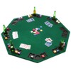 48" Green Octagon Folding Poker and Blackjack Table Top with