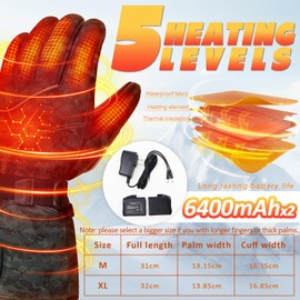 Heated Gloves, Hand Wear for Arthritis Hands,Ultra-Thin Hand Warmer Gloves Screen Touchable for Driving Riding Climbing Hiking Cycling Outdoor Sports