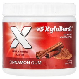 Xyloburst Xylitol Gum, Cinnamon, 100 Pieces , 5.29 oz (150 g)