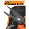 Pullther Fishing 7.5"Fishing Split Ring Pliers, Multi-Function Fishing Gear with