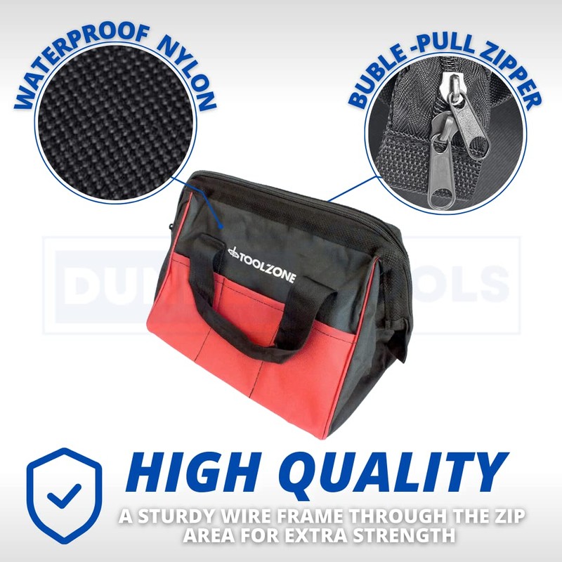 Dunnet Tools 12" Inch Nylon Tool Bag Diy Storage Heavy