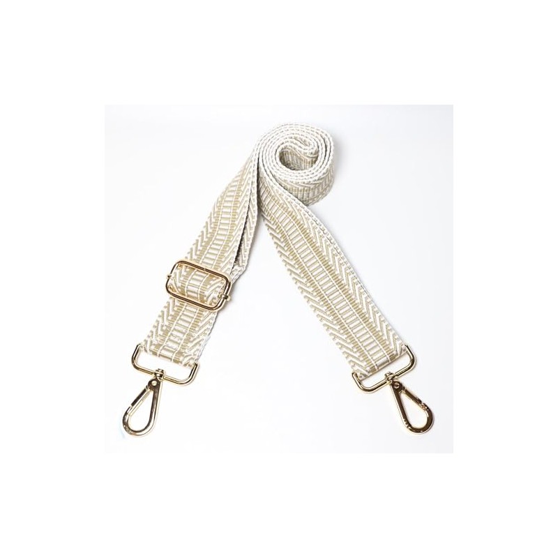 Kolti Replacement Belt Crossbody Canvas Bag Handbag Strap, Gold Buckle-381
