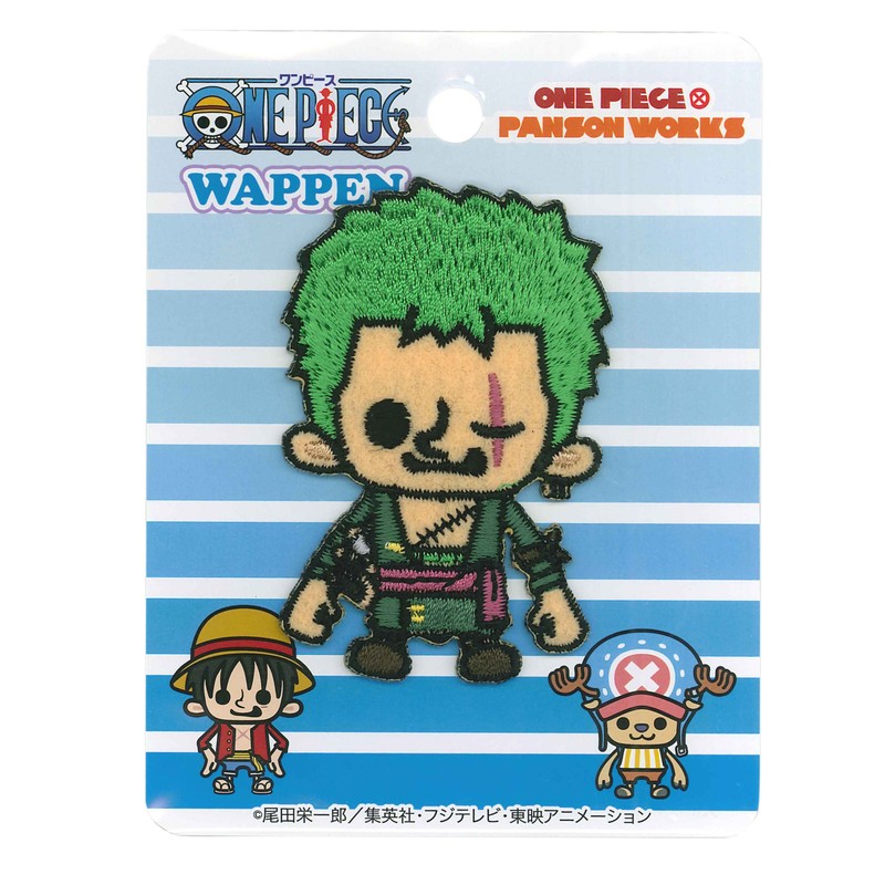 Inagaki clothing one piece iron adhesion emblem PEW017 Roronoa Zoro