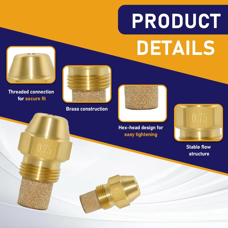 Hydro Hot Fuel Nozzle 0.75 Gallon 60 Degree Replacement Compatible