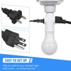 Feekoon 3 Pcs Light Socket to Plug Adapter, E26 Lamp