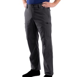 SCOTTeVEST Action Adventure Pant for Men - 17 Hidden Pockets - Water Repellent for Travel & More (Gray, 40/34)