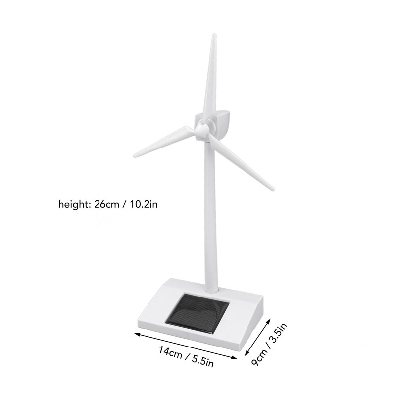 VBESTLIFE Mini Solar Windmill Toy, Educational Science Teaching Desk Windmill