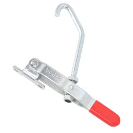 Oumefar Hook Type Draw Latch J Hook Type Toggle Clamp 170kg High Clamping Force Quick Release Pull Latch for Door Case Trunk Smoker Lid