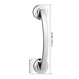Cabilock Suction Grab Bar for Bathtub and Shower, Bathtub Safety Grip Handle with Strong Suction Cup, Shower Grab Bar for Elderly Senior Injury Disabled, 12 Inch