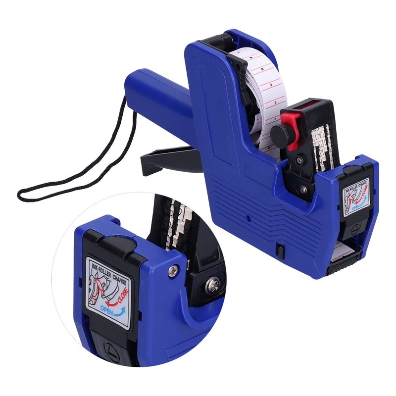 Price Tag Gun Coding Machine 8 Digits with 10pcs White