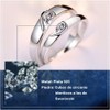 2 Anillos Promesa Plata Fina 925 Corazon Parejas Compromiso