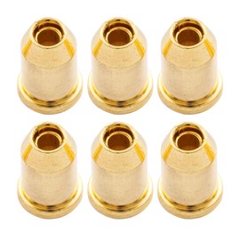 Musiclily Vintage Guitar Through Body Smooth String Mounting Ferrules, Gold(Pack of 6)