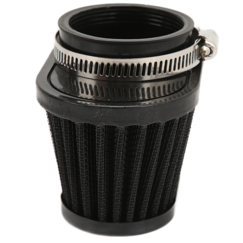 51mm/2in Motorcycle Air Filter ClampOn Dustproof Rubber Black Replacement for