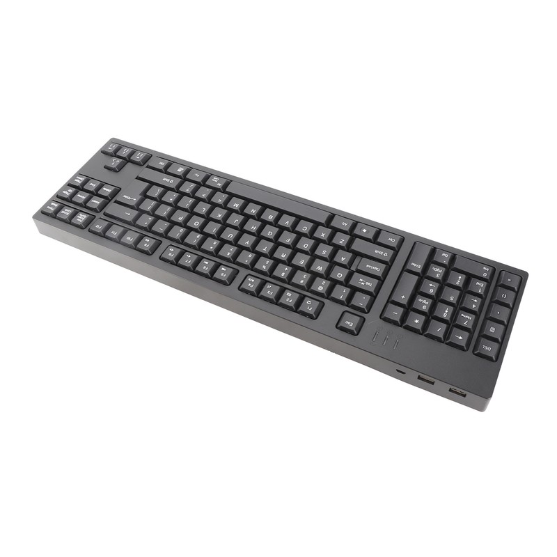 Left Handed Keyboard Ergonomic Full Size Dual USB Interface 109