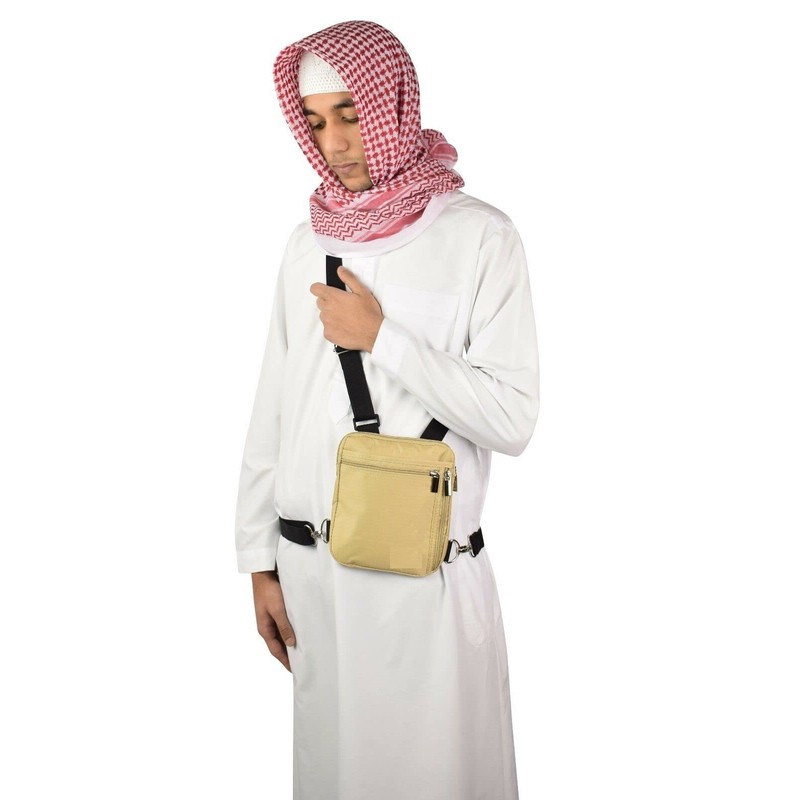 Mr. Gadget's Solutions HAJJ & UMRAH Neck Bag -Travel Safe