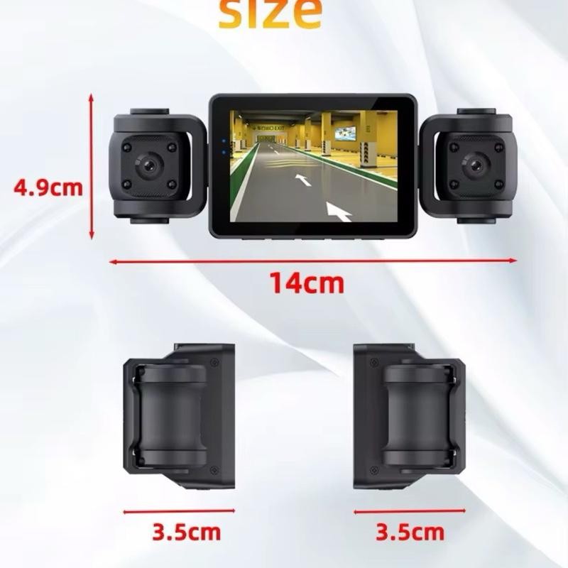 Black Box Video Recorder 4-Channel Dash Cam with 2-Inch IPS