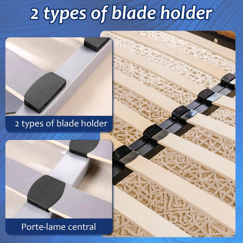 Scettar 48 Pcs Plastic Bed Slat Caps, Bed Slat Ender