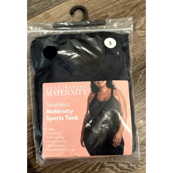 Destination Maternity Active Tank Top Nursing Ready Leak Free Cups