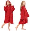 Hiturbo Kids Hooded Towel Robe: Changing Zipper Bath Robe Poncho
