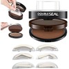 Double Colour Eyebrow Stamp Kit, Waterproof & Sweatproof Eyebrow Powder