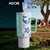 Meoky Vaso Térmicos De Inoxidable Con Calor/frí Pajilla 40oz