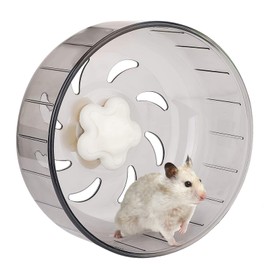 Nicoone Exercise Wheel for Hamsters, 13 cm Silent Hamster Wheel Acrylic, Hamster Wheel Exercise Wheel, Small Animal Toy, Balance Bike Toy for Totoro Mouse, Squirrel, Small Animal, Pet