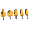 5Pcs/Set Router Bit Tenon Wood Milling Slot Cutter with 8mm