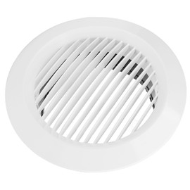 Generic Round Air Vent Louver, 6 Inch Soffit Vents, Plastic Round Air Soffit Vents Louver Grille Cover, Louver Air Vent Hood for Wall, Ceiling Mount, Bathroom, Garage, Attic