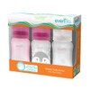 Evenflo, Biberón Forest Anticólicos Cuello Ancho, Niña, Color Rosa, Flujo