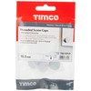 TIMCO TSC16PCP Threaded Screw Caps Solid Brass Polished Chrome -
