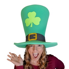 FOAM PARTY HATS: St Patrick's Hat - Saint Patrick Party -St Patrick's Day Deco - Shamrocks Hat - Irish Themed - Green Hat - Leprechauns Hat -Photobooth Prop