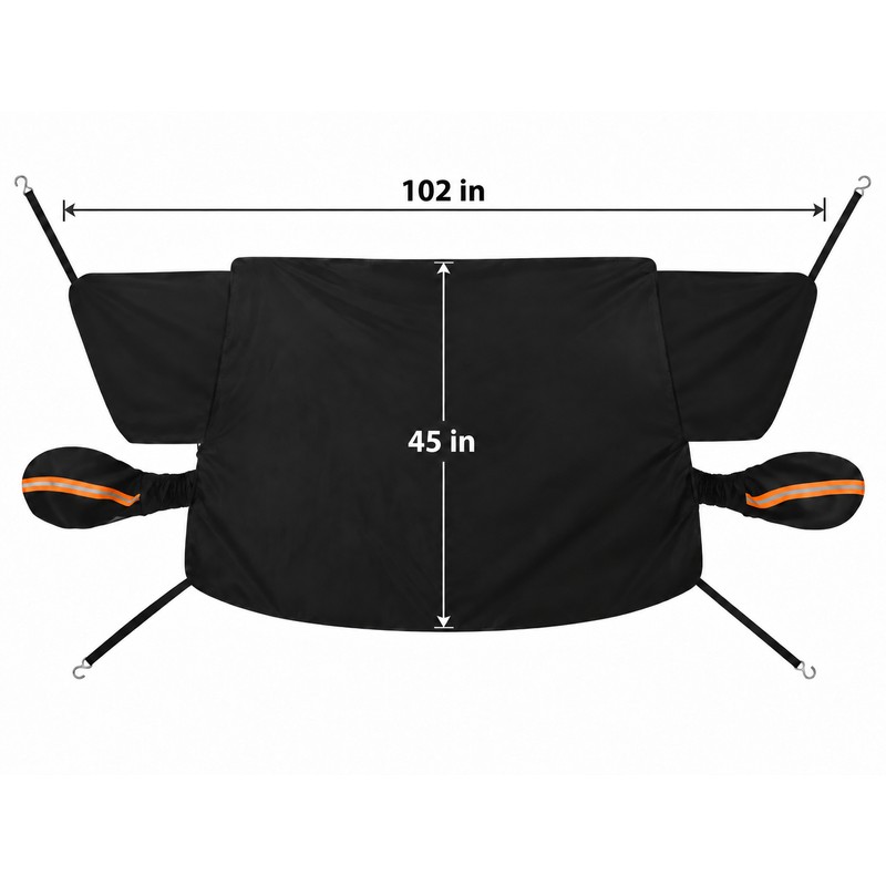 Car Windshield Snow Cover with Side Mirror Covers & Elastic