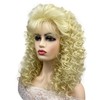 Wiginway Medium Length Curly Heat Resistant Synthetic Princess Hair Wigs