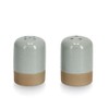 Zeller 19365 Salt / Pepper Shaker Set of 2 Stoneware