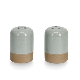 Zeller 19365 Salt / Pepper Shaker Set of 2 Stoneware