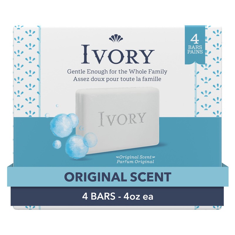 Ivory Gentle Bath Bar Soap, Designed for Whole Family, 99.44%