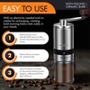 HAIYUECOFEE Manual Coffee Grinder with 6 Adjustable Coarseness Settings, Hand