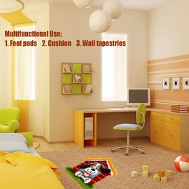 Latch Hook Rug Kits for Adults Decorations 19.8 x 15 Inch DIY Needlework Unfinished Crocheting Rug Kit