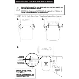 Beam CV-2 Filtration Bag for Central Vacuums - Premium Synthetic Filtration Bag