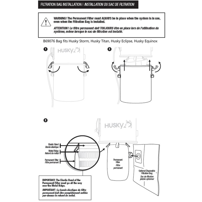 Beam CV-2 Filtration Bag for Central Vacuums - Premium Synthetic